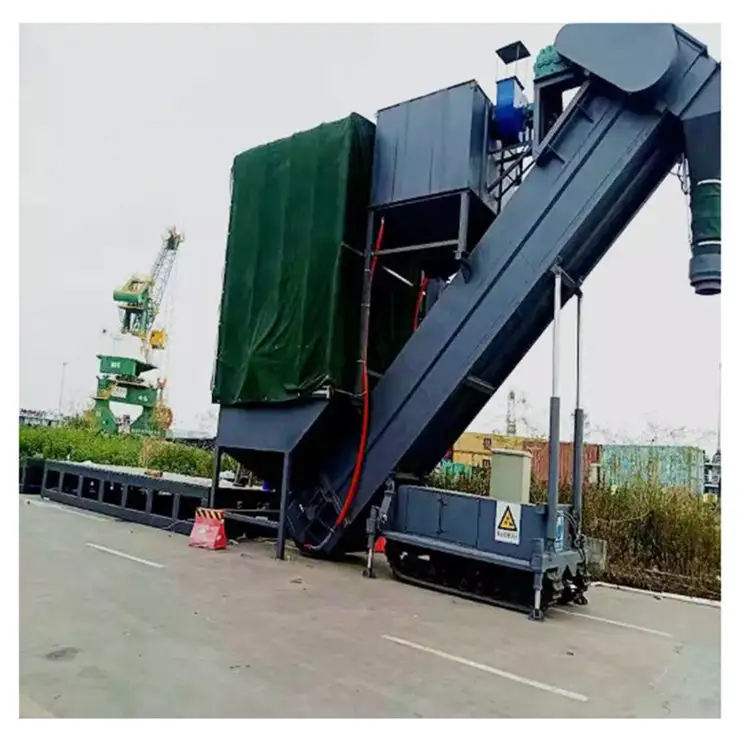 盛民1000型环保集装箱卸车机 码头港口建材粉料输送设备
