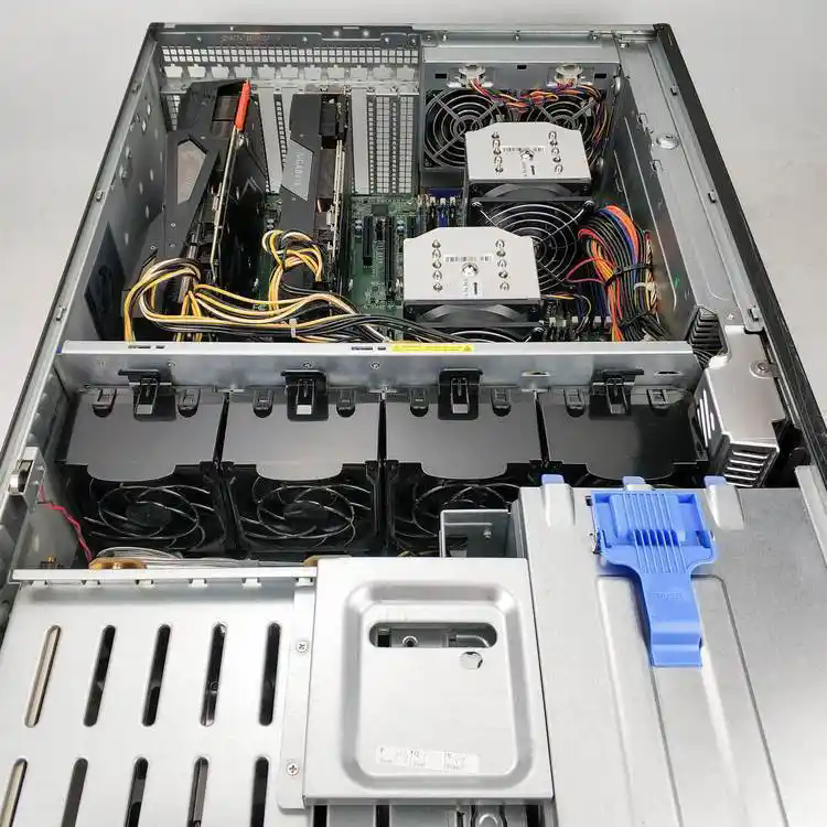 超微7048GR-TR 4路GPU塔式服务器4显卡人工智能RTX3080 3090 深度学习